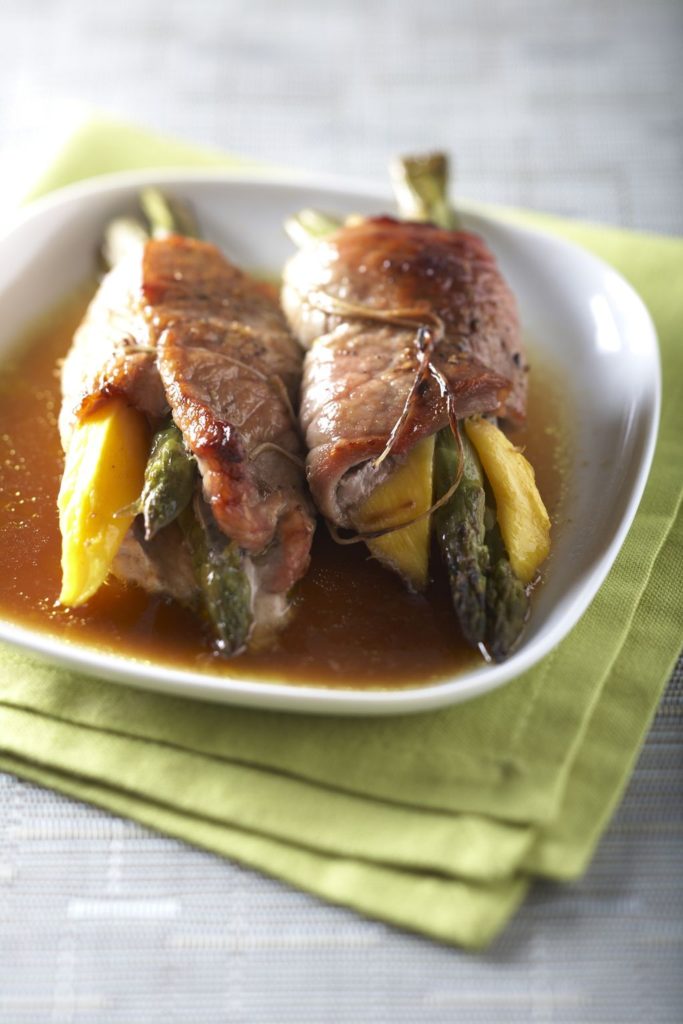 Roulades De Veau La Mangue Et Aux Asperges